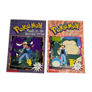 1999 Lot of 2 Books Pokemon Night In The Haunted Tower #4 #10 Secret of the Pink